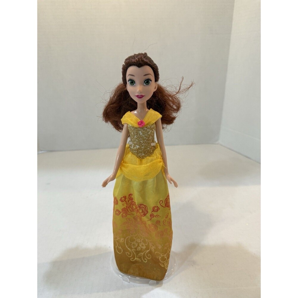 2015 Disney Princess Belle Doll Beauty & the‎ Beast Hasbro #B5287 W/Clear Stand